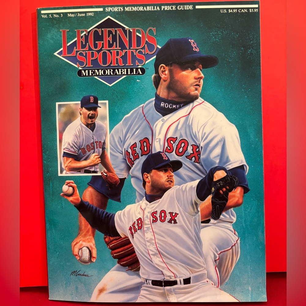 1992 legends sports memorabilia featuring Roger Clemens